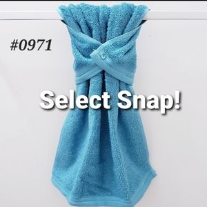 New! #0971 ●AQUA Hang'N'Snap HAND Towel 🤍Select snap